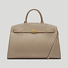 The Hudson work bag light taupe small grain 1