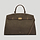The Hudson work bag top handle hazel suede 1