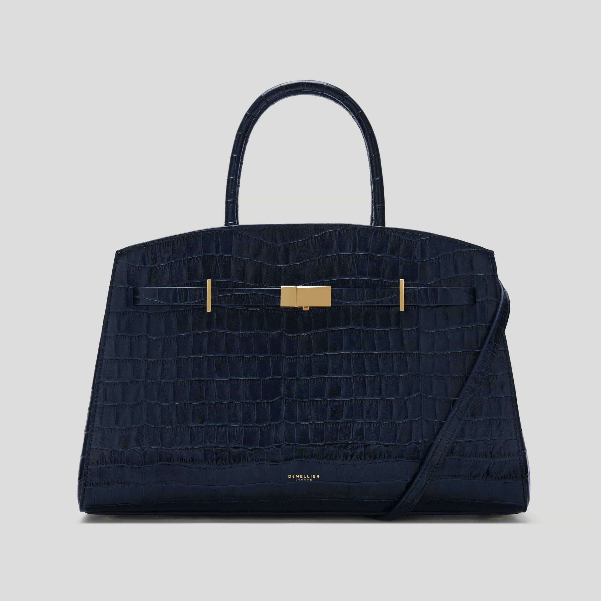 Grece Ghanem x Midi Hudson Dark croc effect