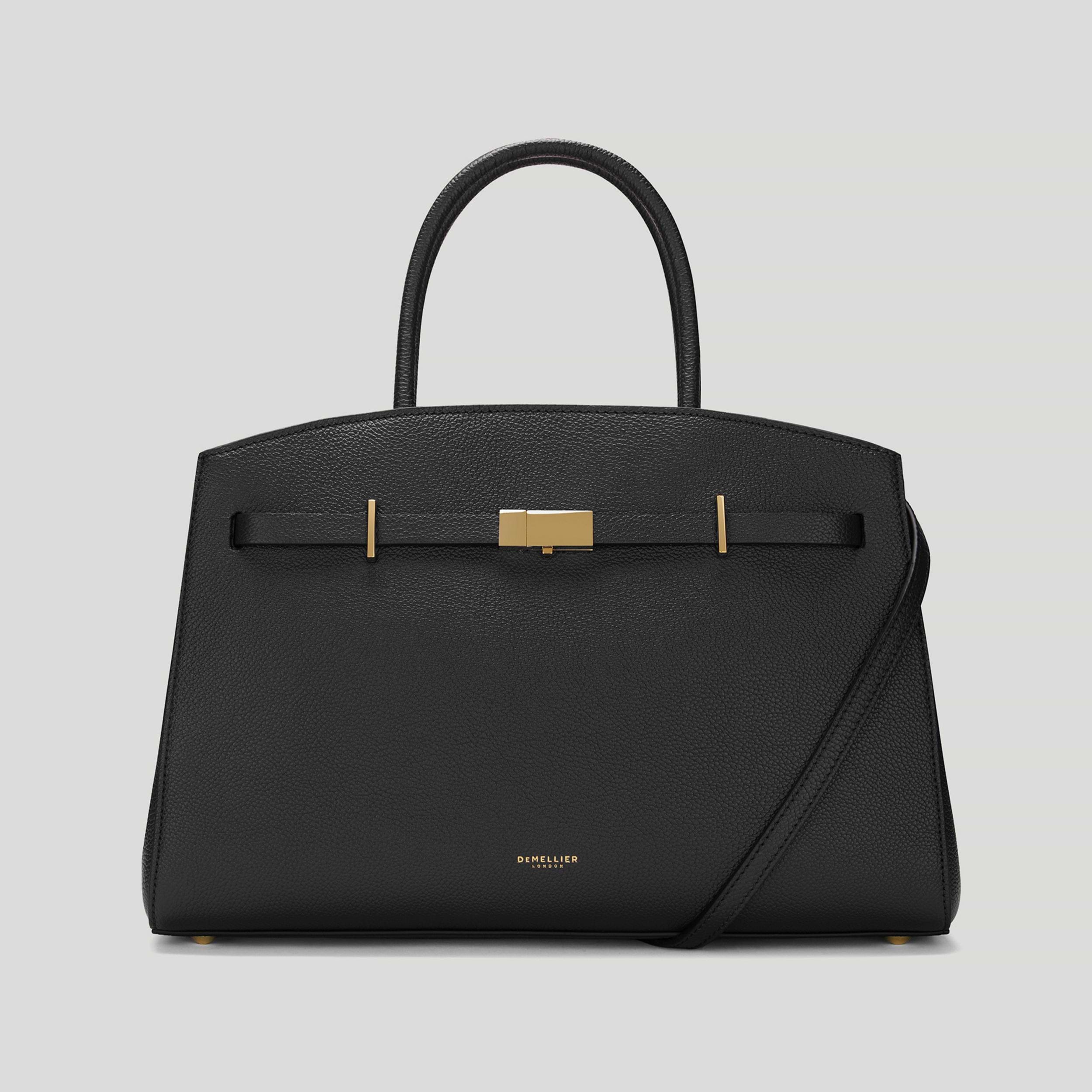 The Midi Hudson - Black small grain