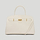 The Midi Hudson crossbody top handle bag chalk small grain 1