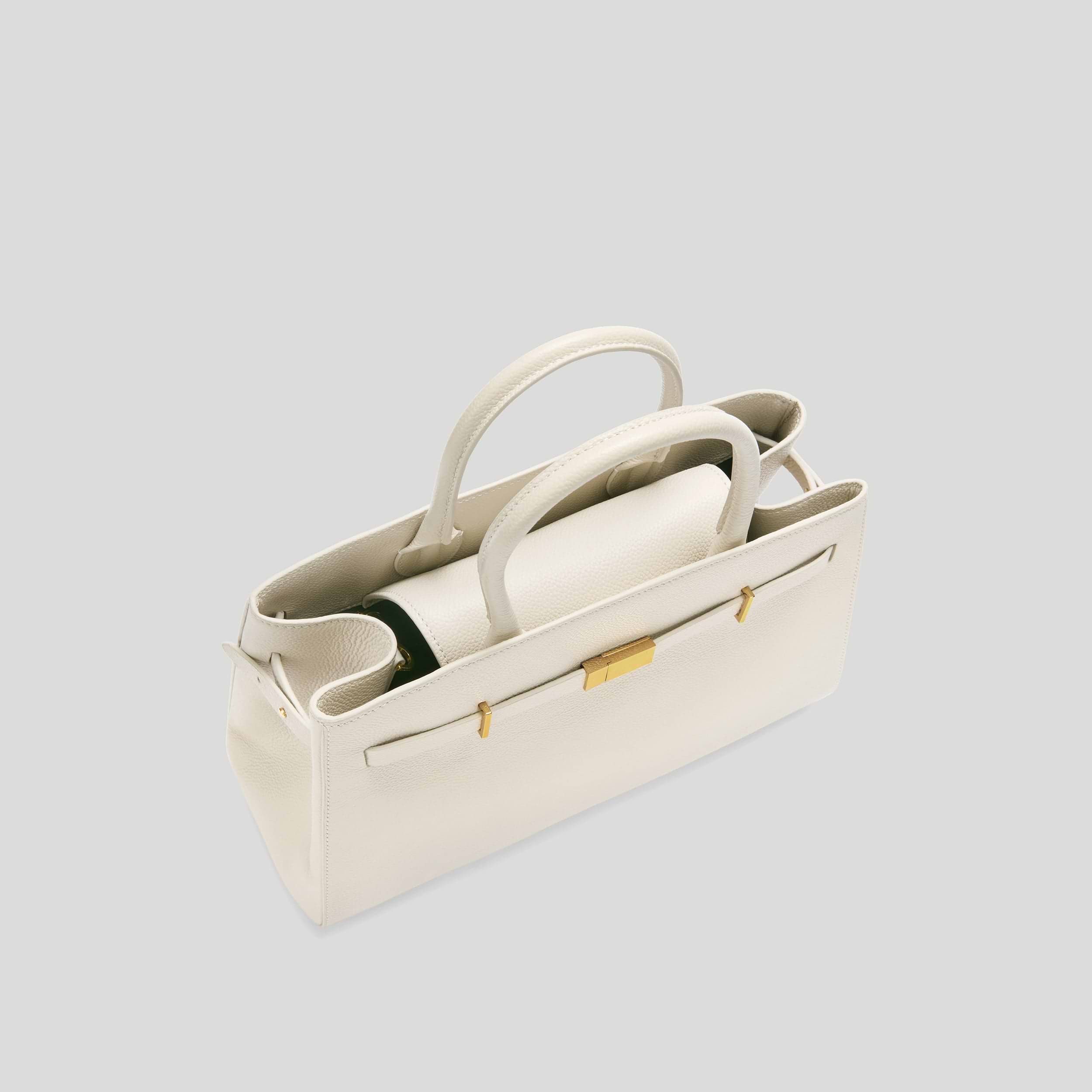 The Midi Hudson | Chalk Small Grain | DeMellier