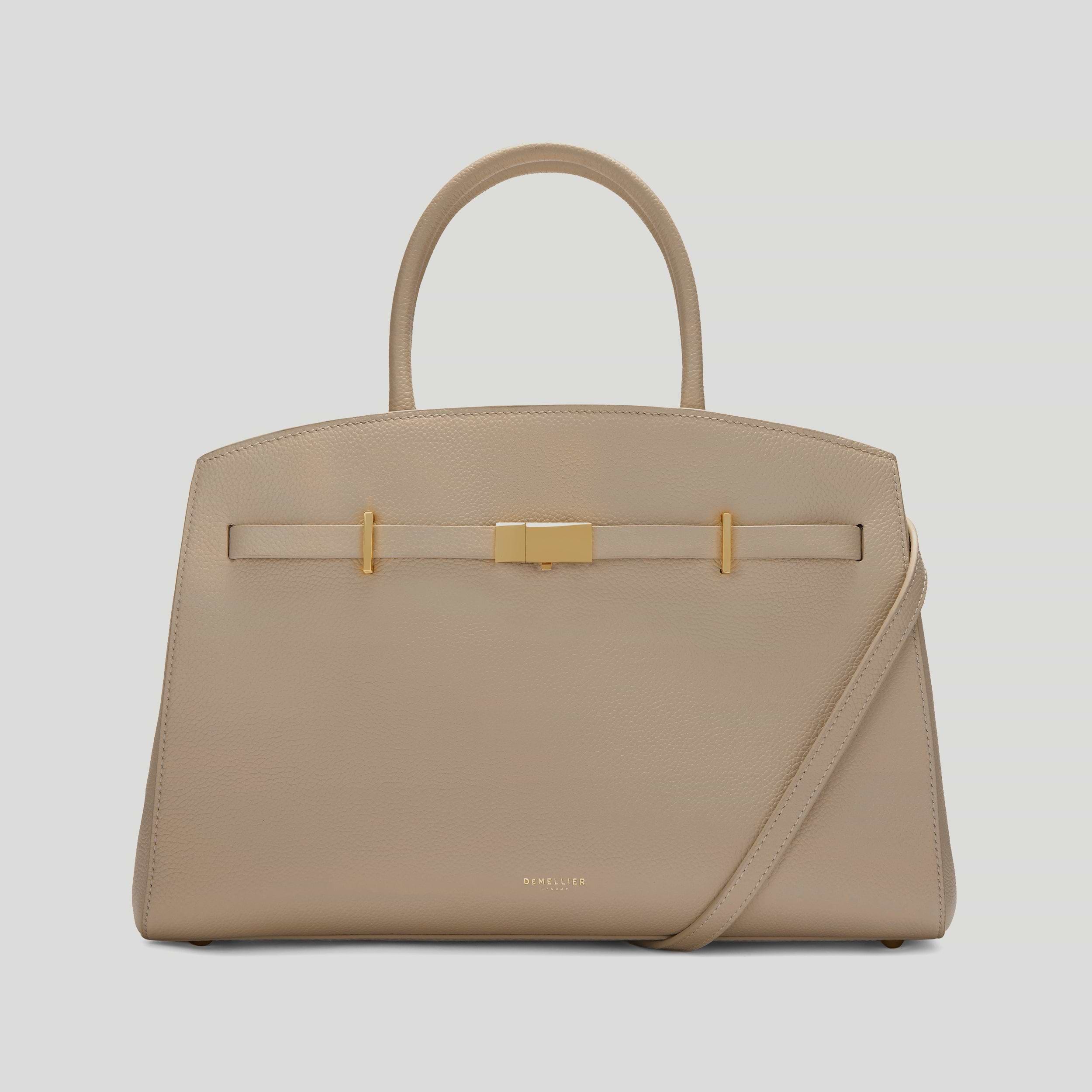 The Midi Hudson｜淡い黄褐色 小粒革｜DeMellier