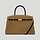 The Midi Hudson work bag top handle tobacco suede 1