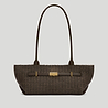 The New York Shoulder Espresso raffia 1