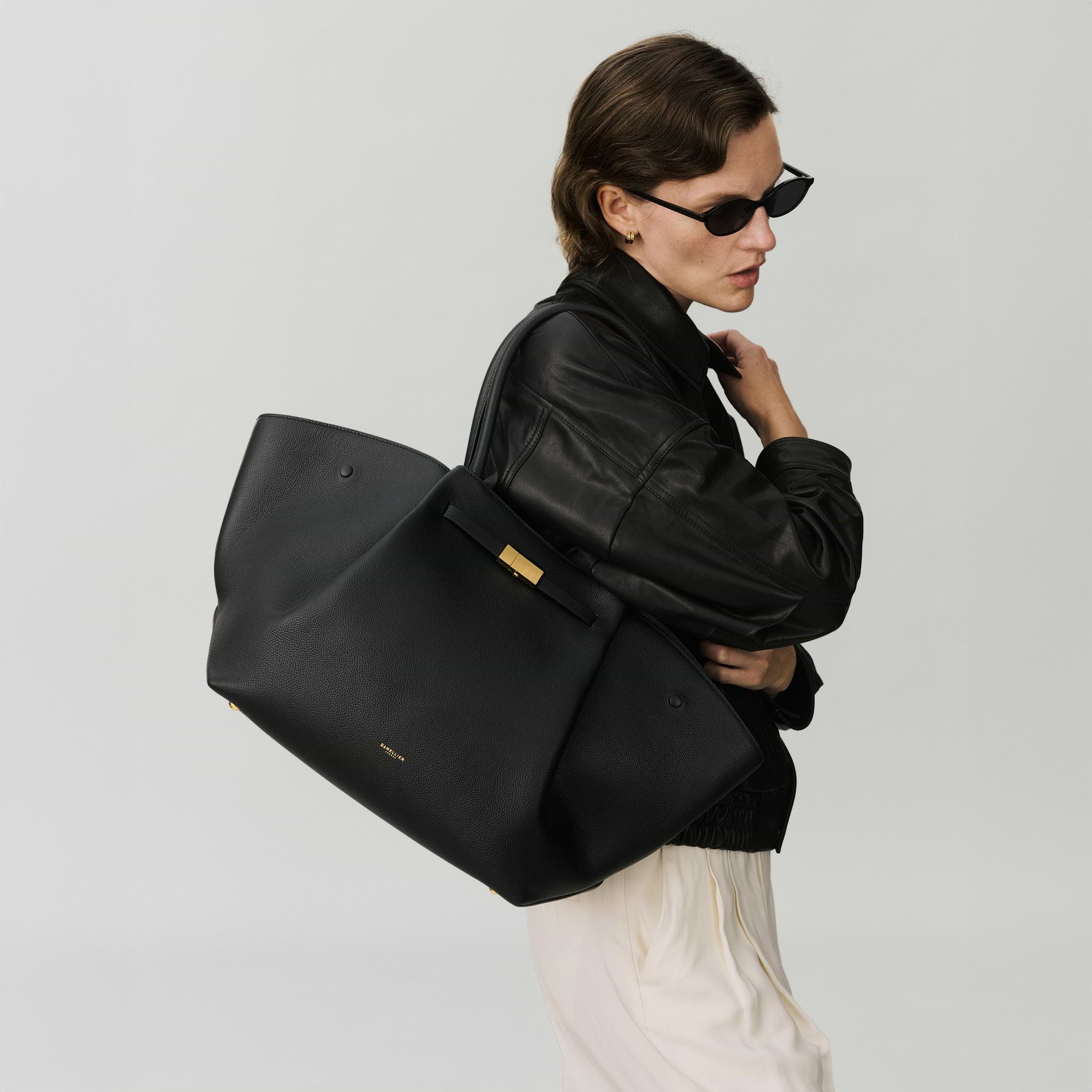 The New York | Espresso Raffia & Espresso Smooth | DeMellier