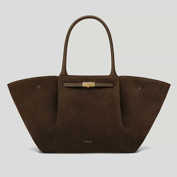 The New York work bag mocha suede 1