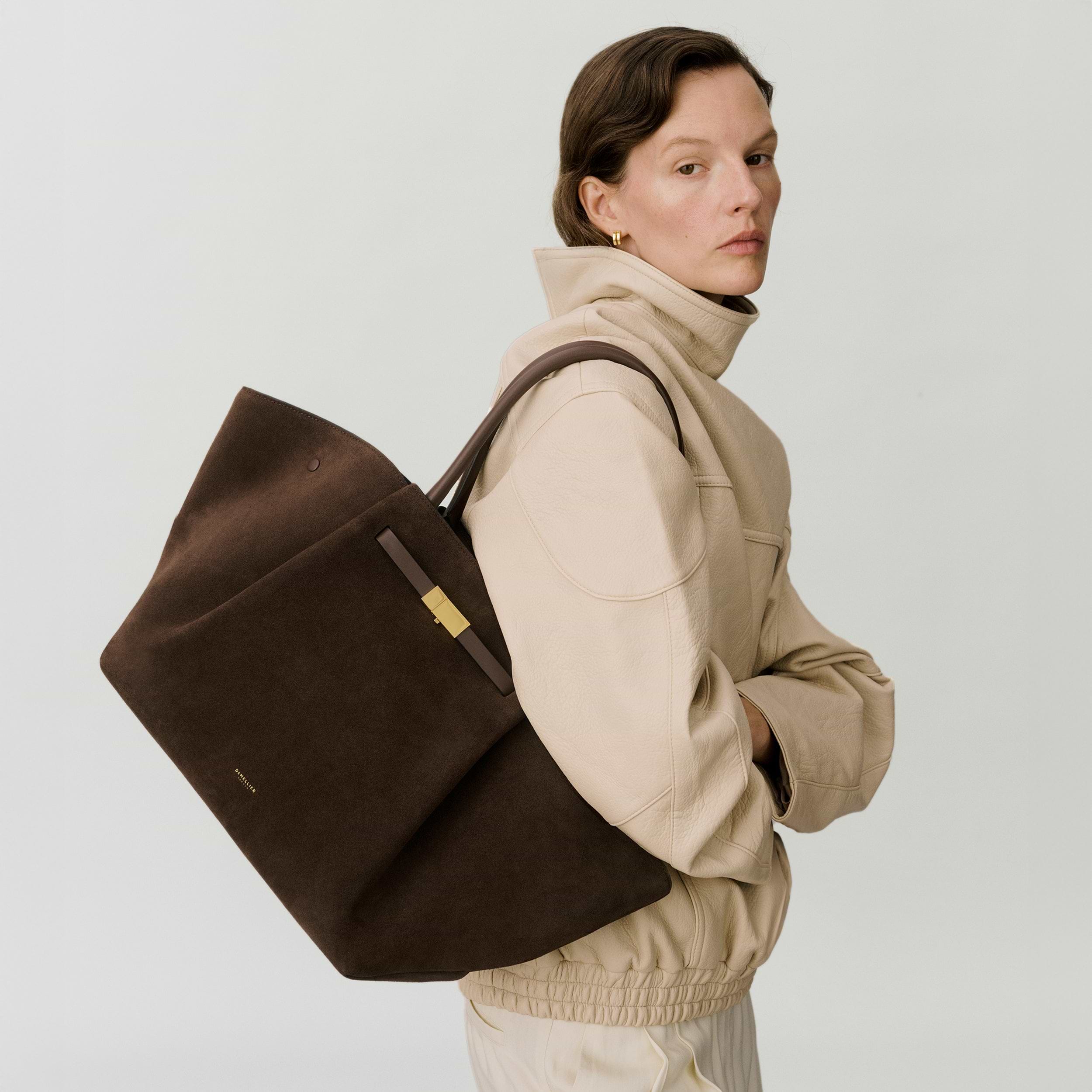 The New York | Mocha Suede & Mocha Smooth | DeMellier
