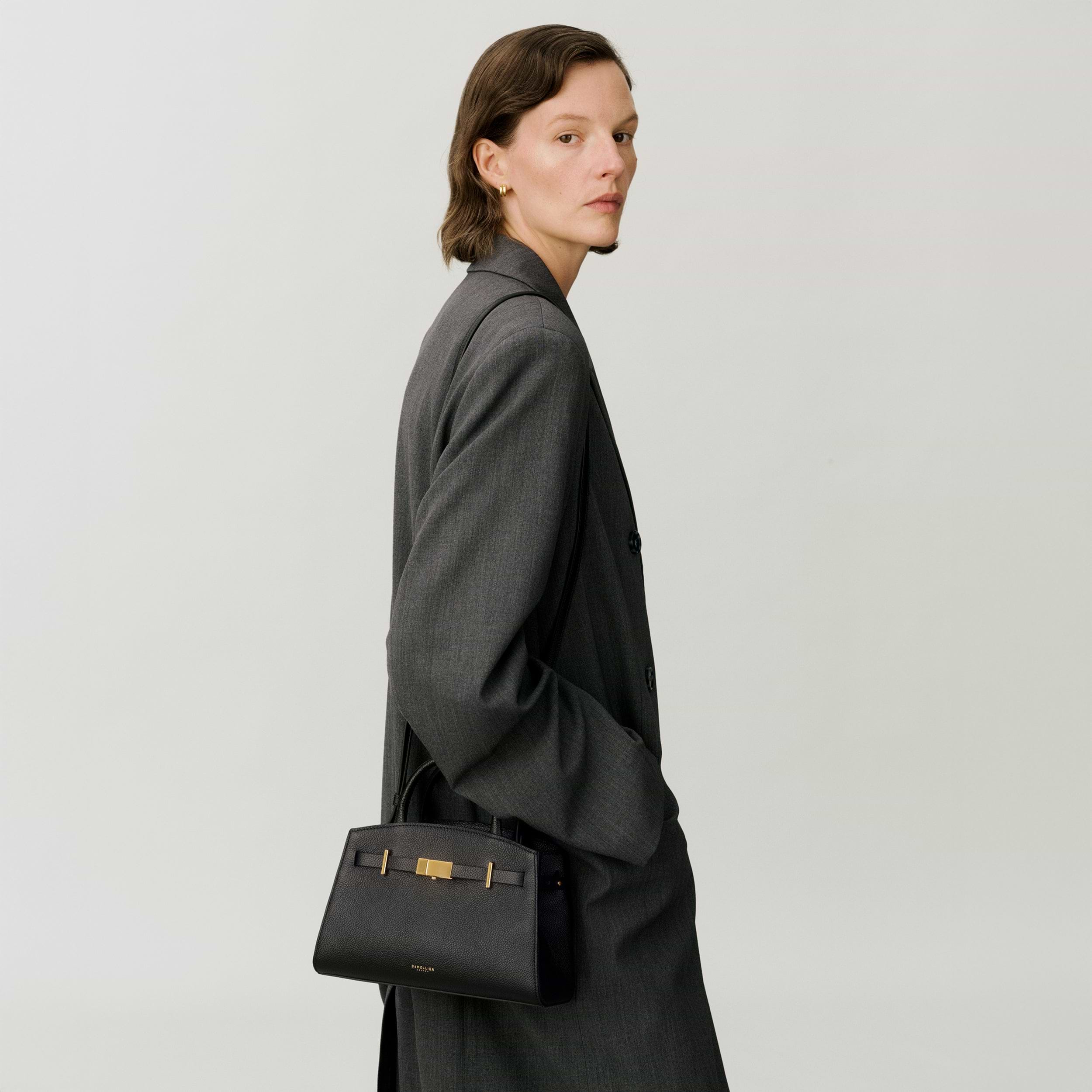 The Small Hudson | Black Small Grain | DeMellier