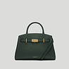 The Small Hudson crossbody bag dark green small grain 1