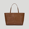 The florence tote tan black fine grain 1