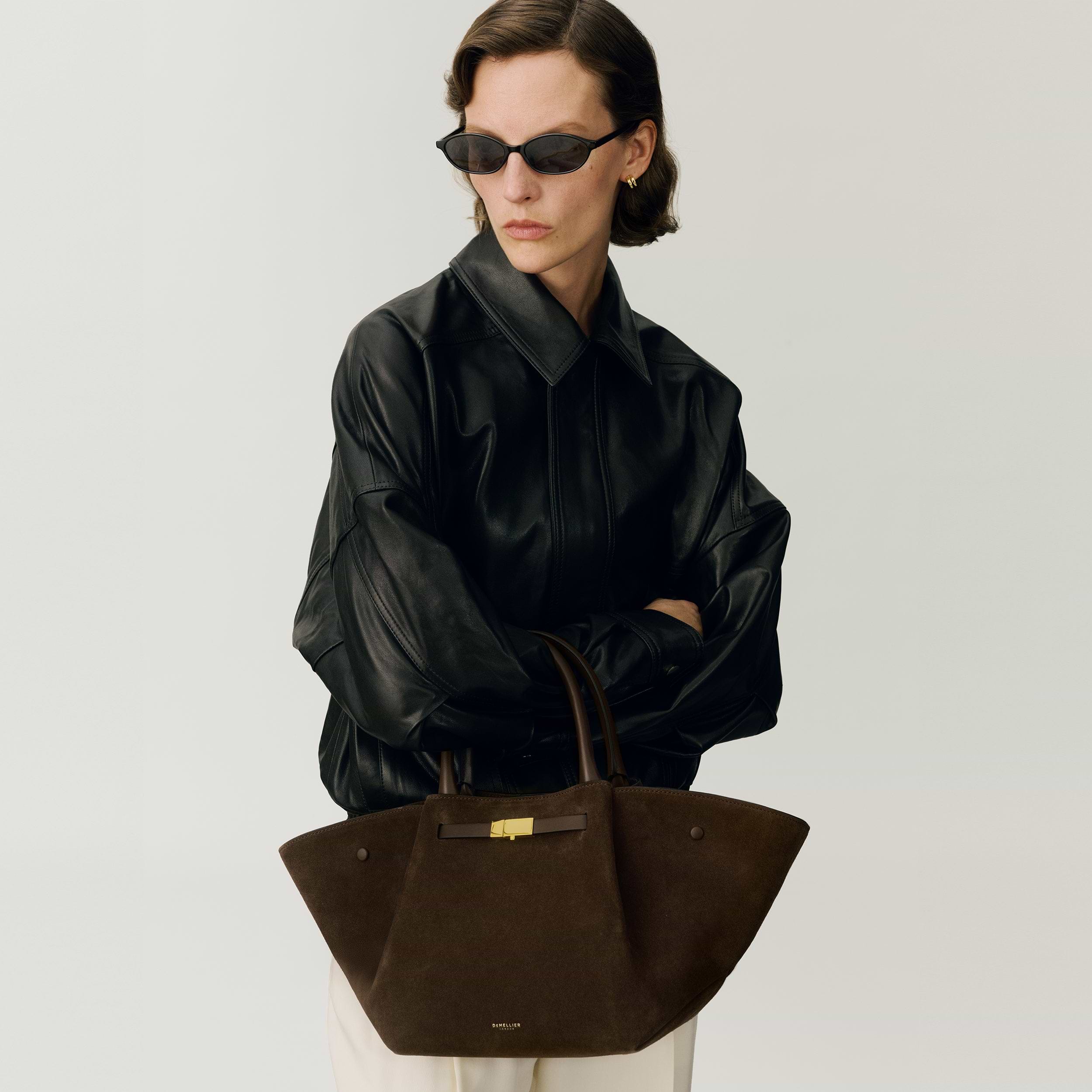 The Midi New York | Mocha Suede & Mocha Smooth | DeMellier