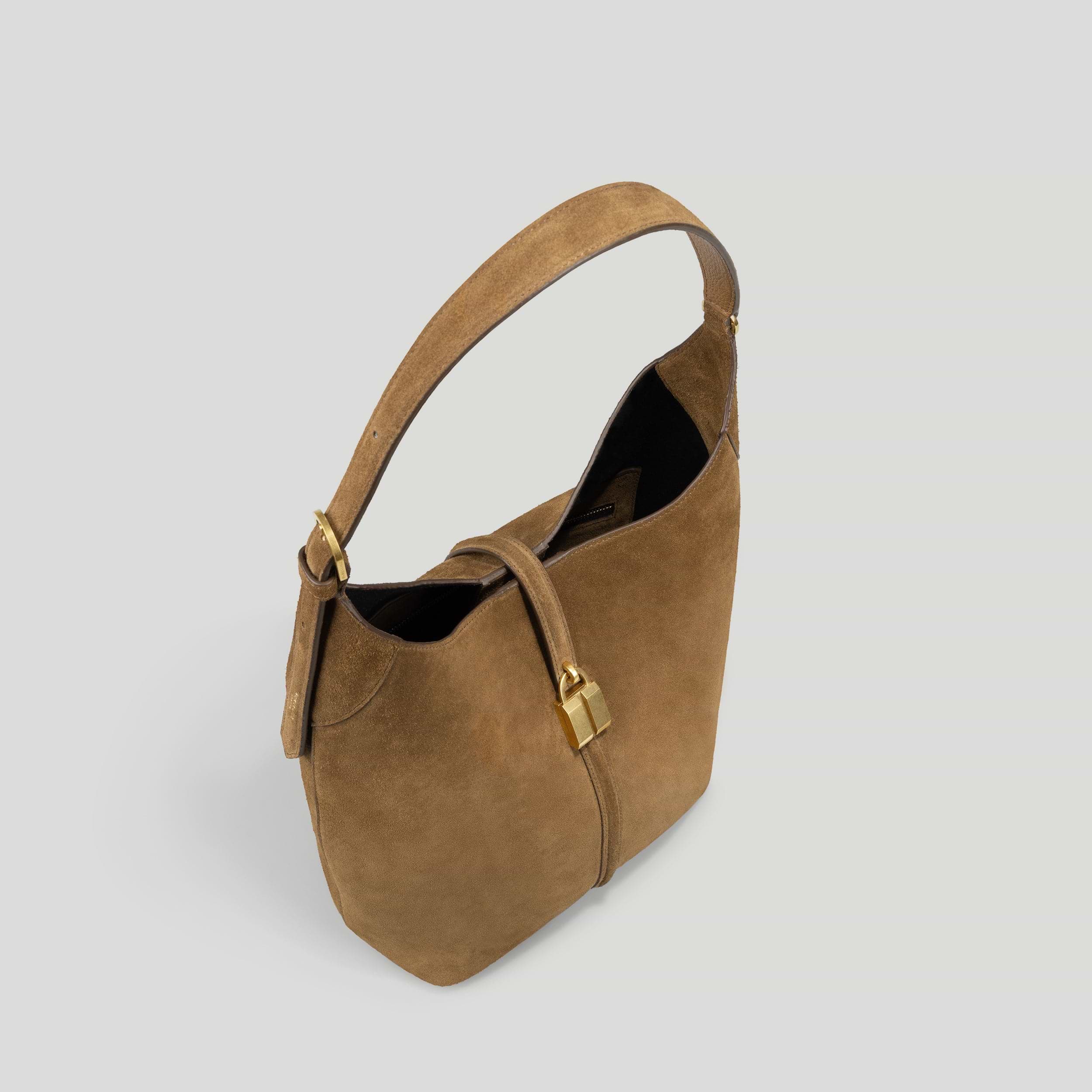The Siena Bucket | Tobacco Suede | DeMellier