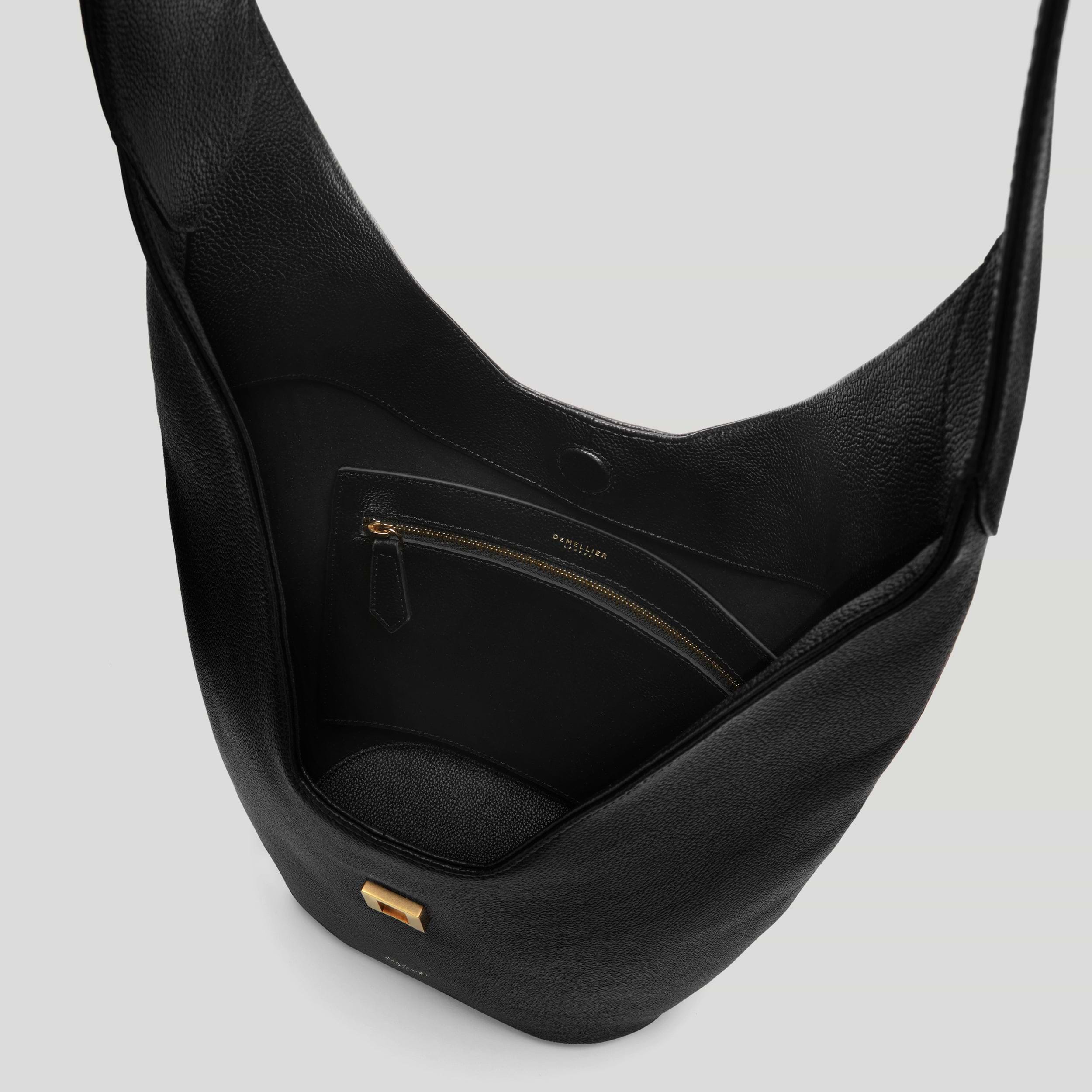 The Siena Crossbody | Black Small Grain | DeMellier