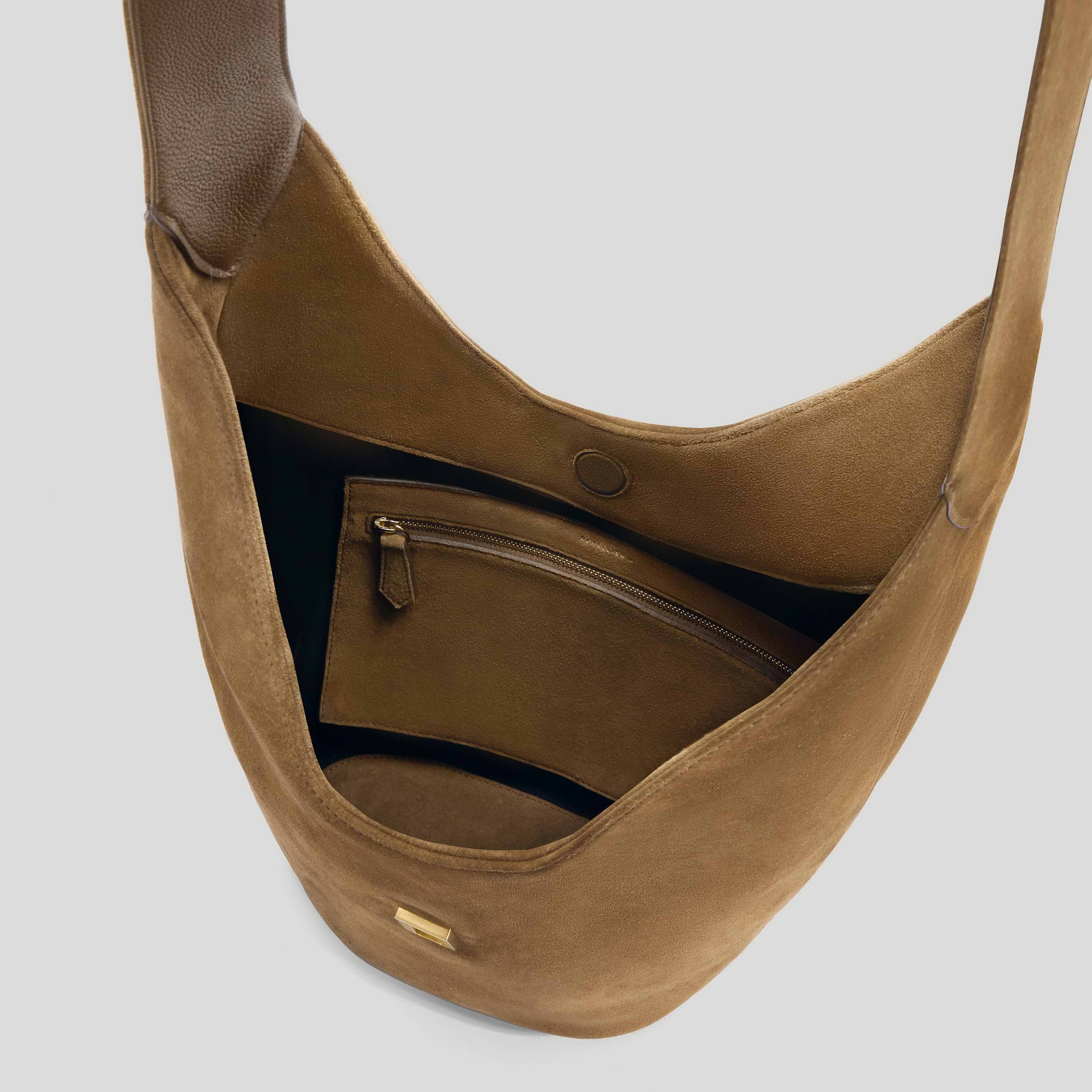 The Siena Crossbody | Tobacco Suede | DeMellier
