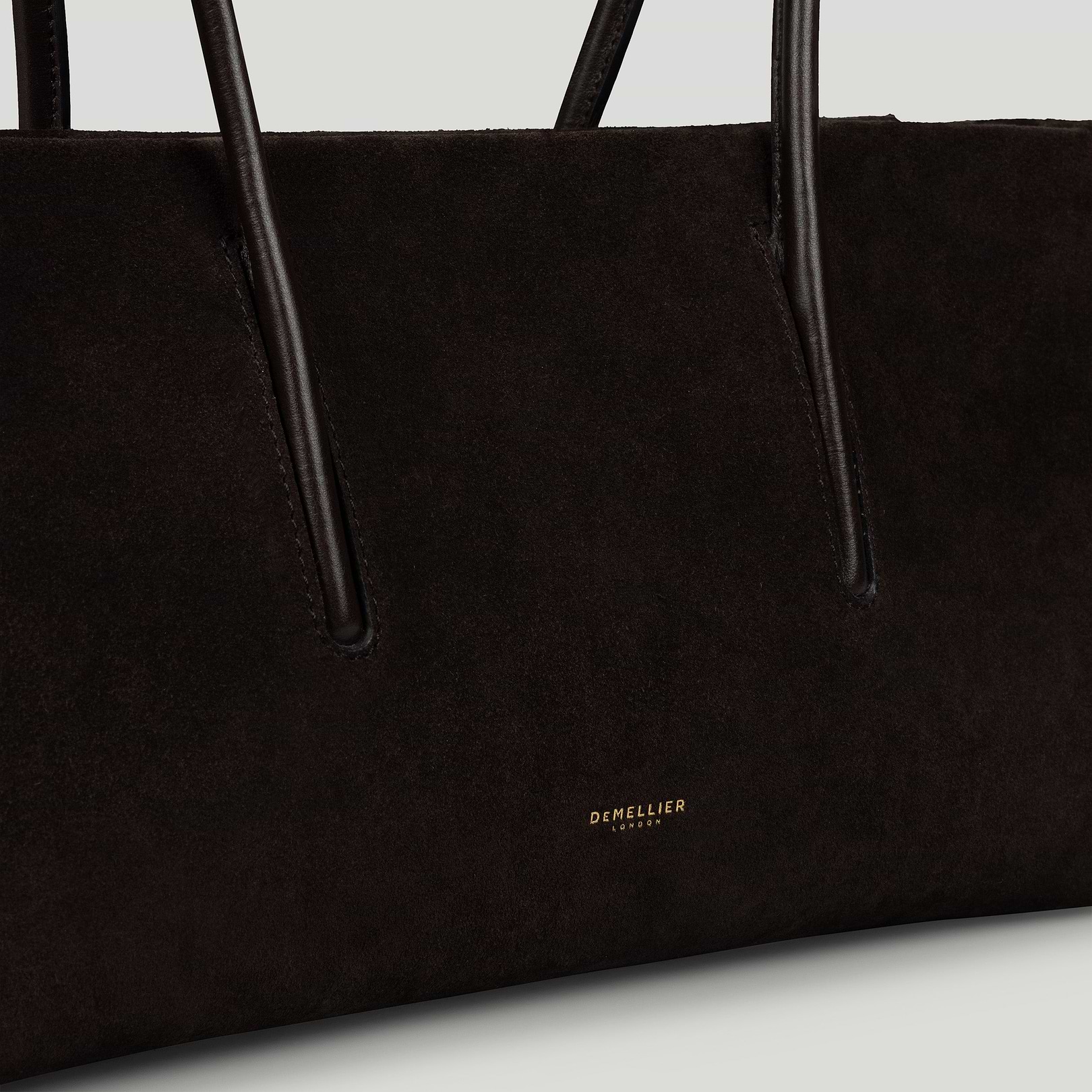 The Stockholm Shoulder | Dark Chocolate Suede | DeMellier