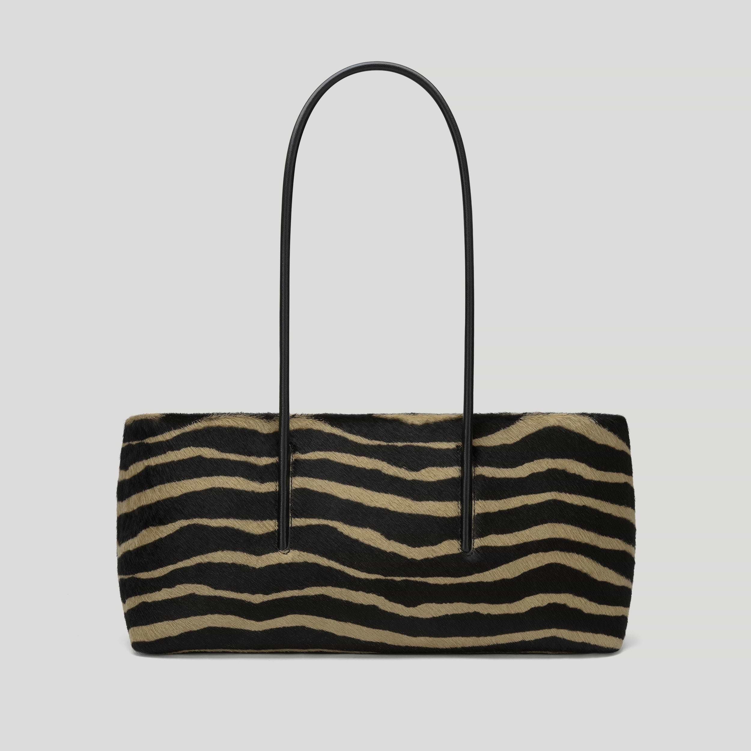 Stockholm Shoulder Zebra effect hair calf