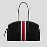 TheStockholm_BlackSuede_RedIntarsiaStripe_1