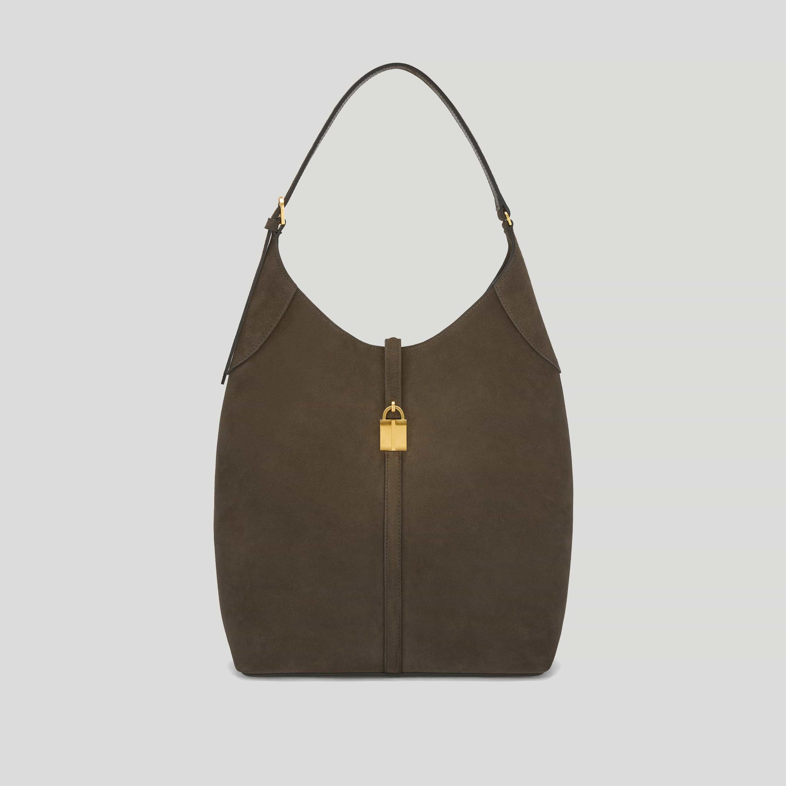 Large Siena Bucket Hazel suede