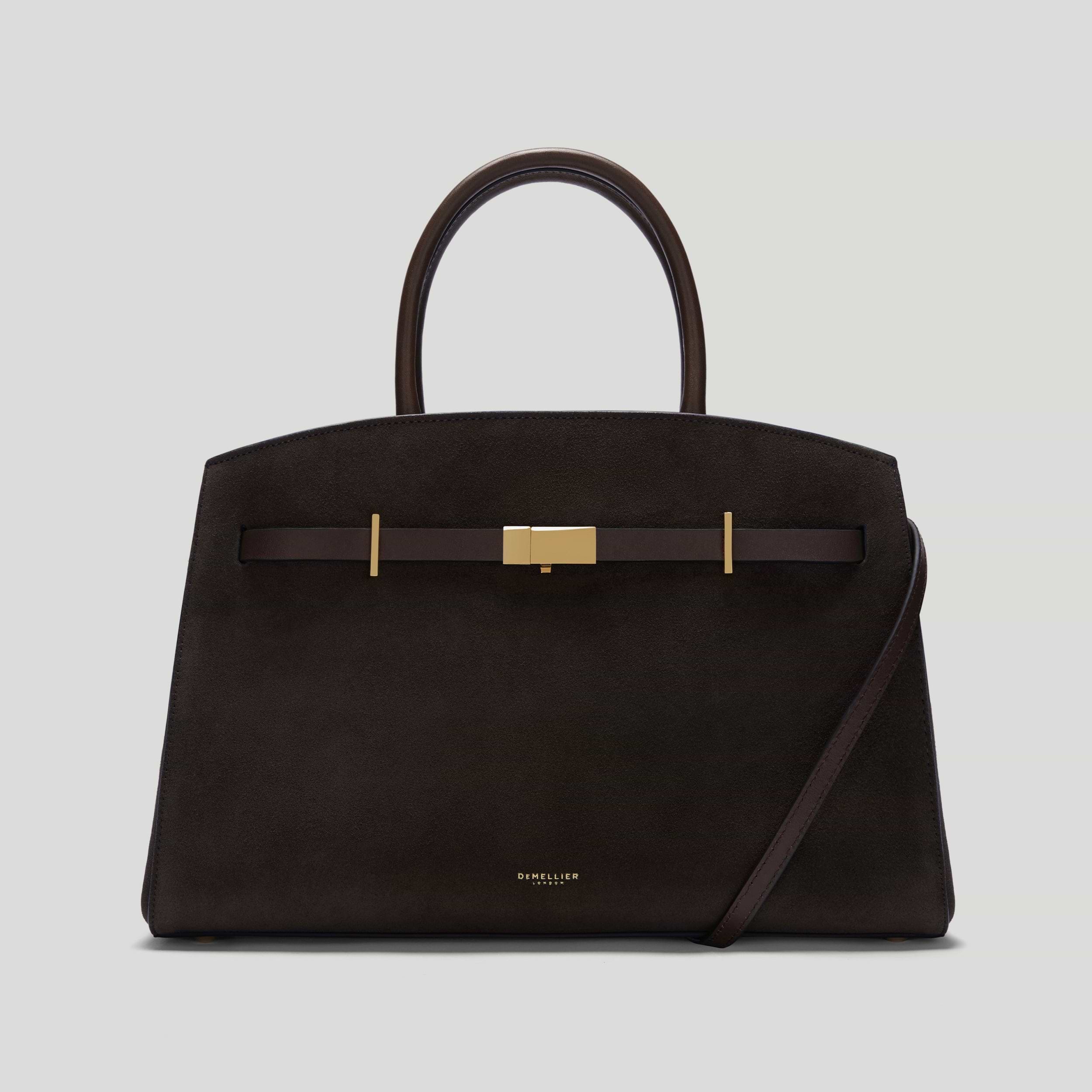 The Midi Hudson - Dark chocolate suede