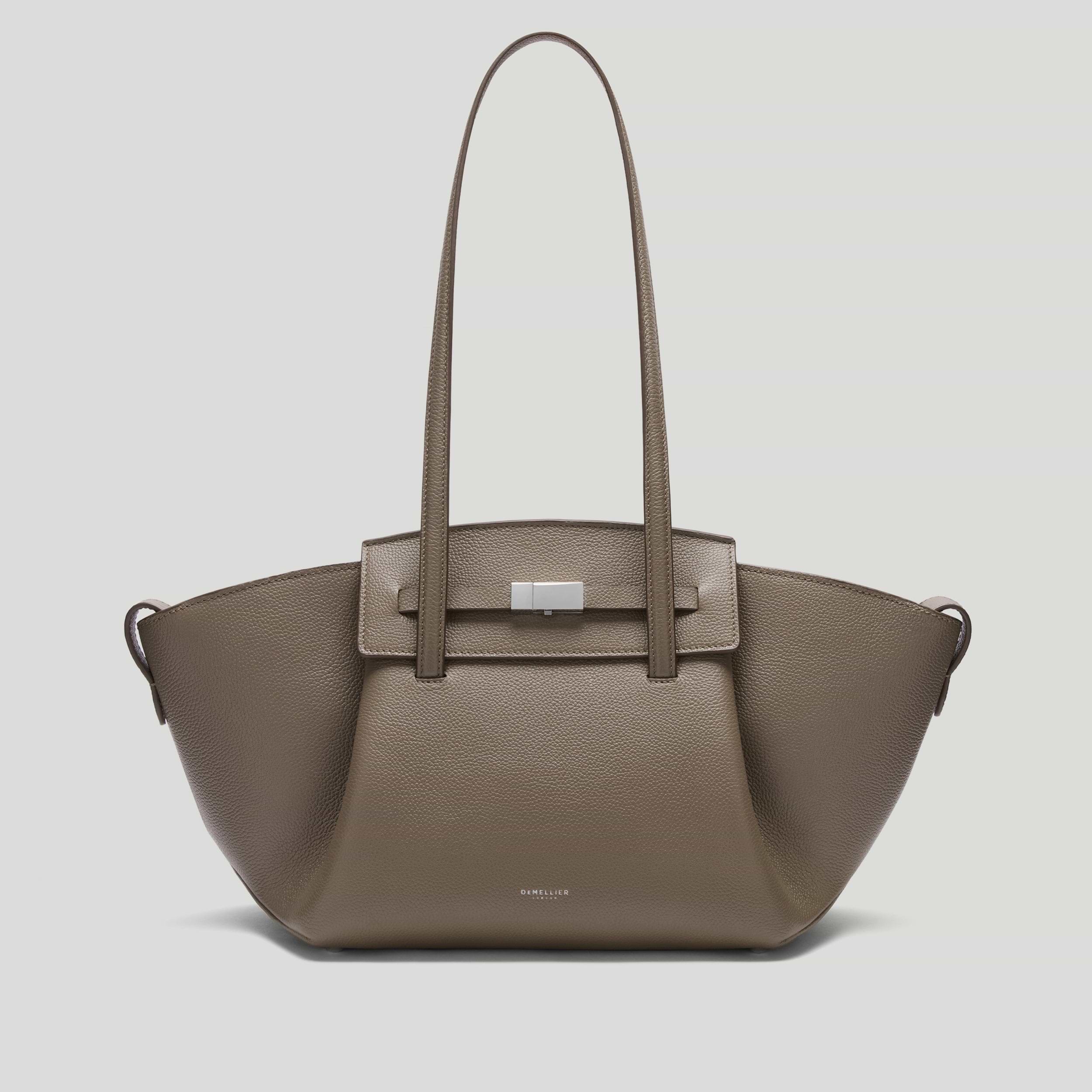 The Midi Brooklyn - Dark taupe small grain