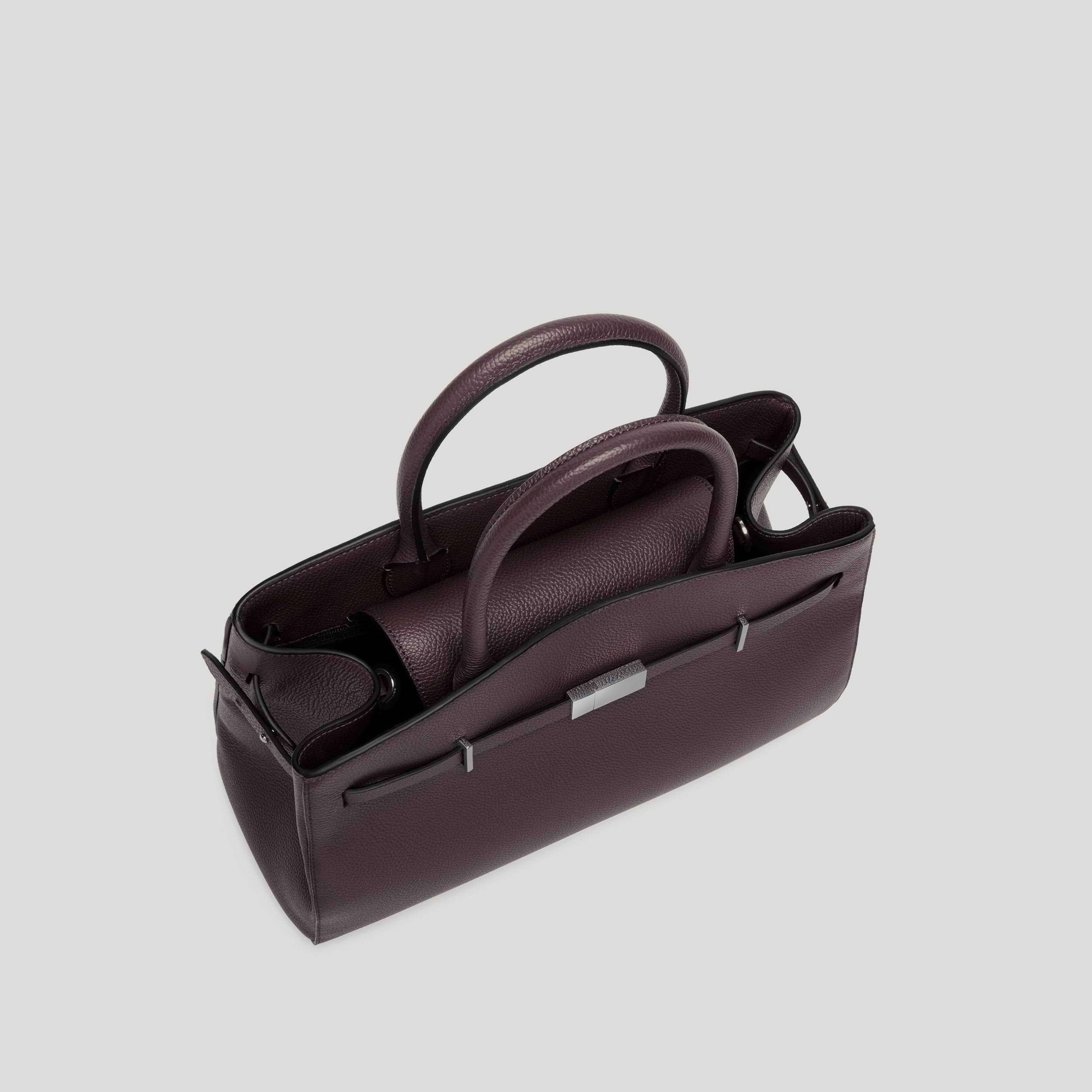 The Midi Hudson | Bordeaux Small Grain | DeMellier