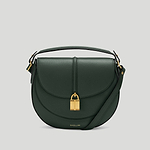 the siena saddle crossbody bag dark green 1