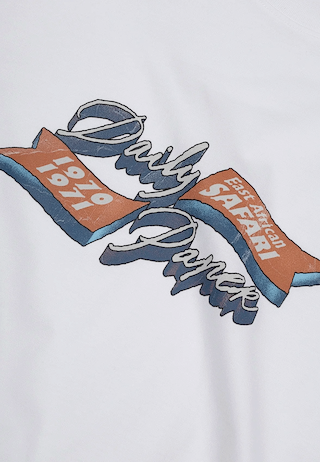 Daily Paper 3D Script Ss T-Shirt White