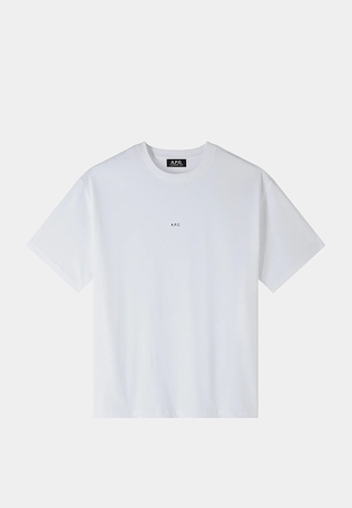 A.P.C Gots Micro Logo Boxy T-Shirt White