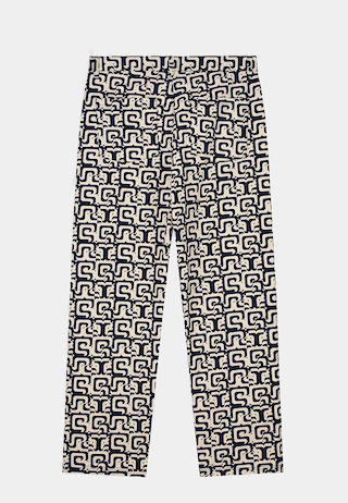 Arte Jonas Allover Pants Navy & Cream