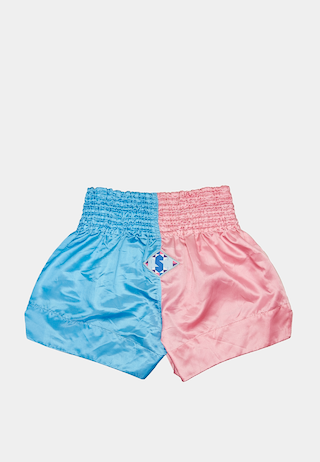 Ashluxe Boxing Trunk Pink Blue