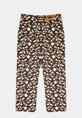 Ashluxe Pixel Denim Pant Brown
