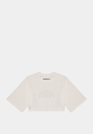 Ashluxe Bling Crop Tee White