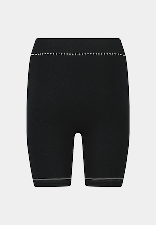 Ashluxe Female Active Biker Shorts Black White