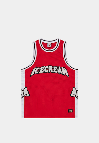 BBC Running Puppy Applique Basketball Vest Red