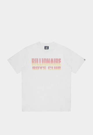 BBC Straight Logo Gradient Diamonte T-Shirt White