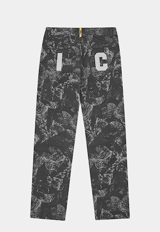 Bbc Cone Stamp Denim Pants Grey