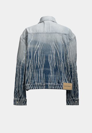 Botter Upside Down Denim Jacket Wash 1 Distressed Gradient