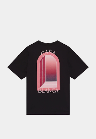 Casablanca Arches Classic T-Shirt Black