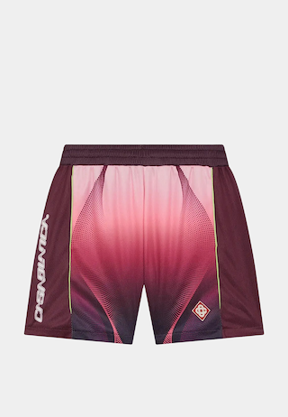 Casablanca  Aubergine Gradient Football Shorts Sporchid
