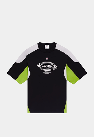 Casablanca  Colourblock Oversized Tee Black / Grey / Lime