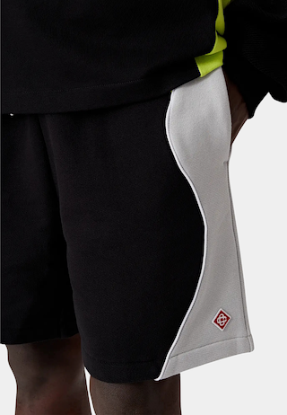 Casablanca  Colourblock Sweatshort Black / Grey / Lime