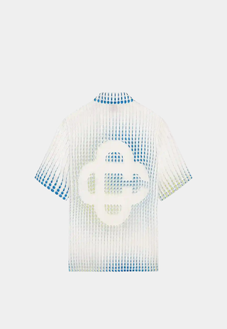 Casablanca  Dots Cuban Collar Ss Shirt Dots
