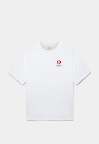 Casablanca Casablanca Logo Patch Oversized T-Shirt White
