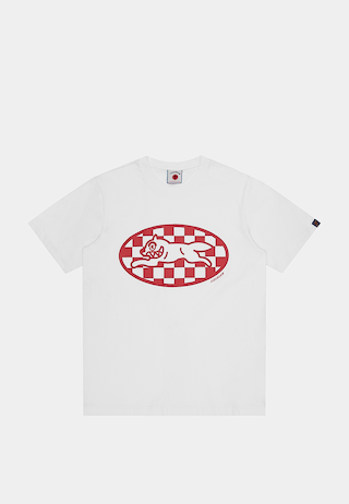 Bbc Checker Running Dog T-Shirt White