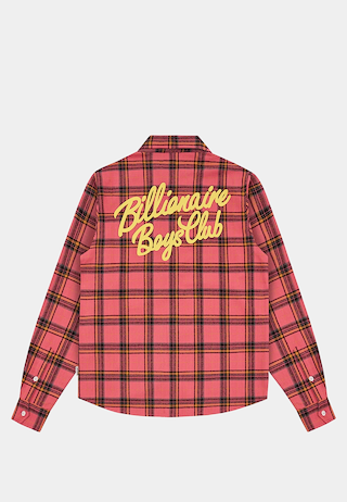 Billionaire Boys Club Check Shirt Pink