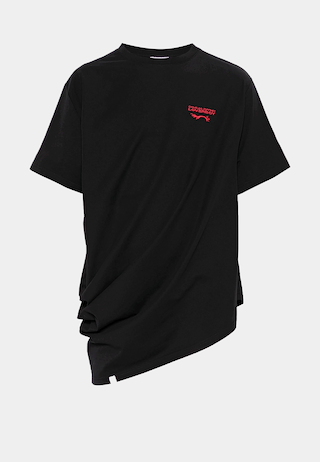 Charles Jeffery Loverboy Topsy Turvy Tee Black