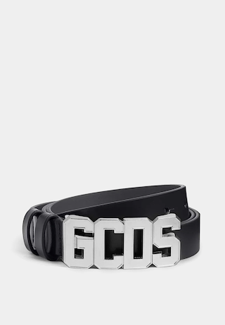 GCDS Classic Logo Belt Black