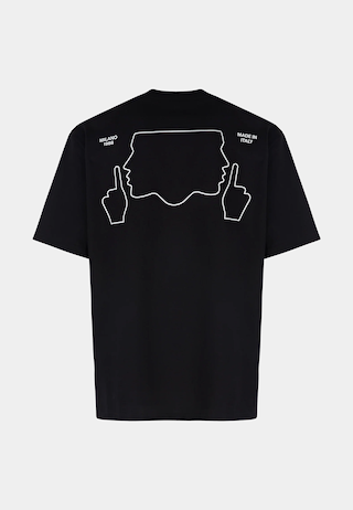 GCDS Do Not Talk To Me Loose T-Shirt Black