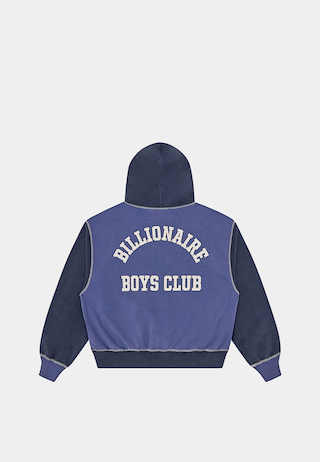 Bbc Indigo Oversized College Zip Through Indigo
